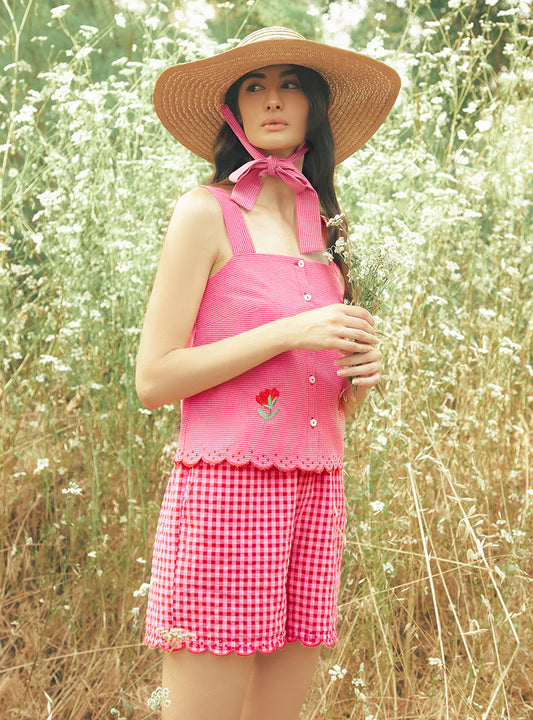Emily Top Raspberry